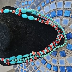 Howlite Coral Necklace